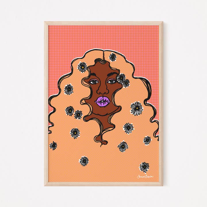 Angelique Art Print for wholesale by DorcasCreates