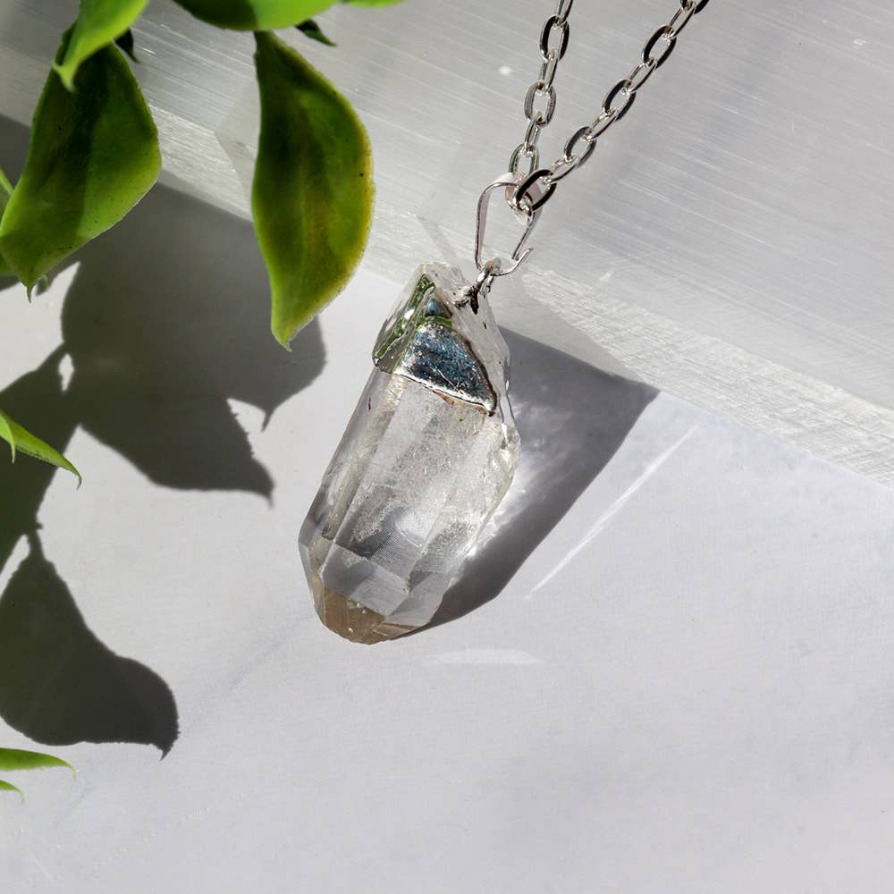 Natures Artifacts Inc - Wholesale Pendant/Charm Necklace - Clear Quartz Natural Point Pendant1