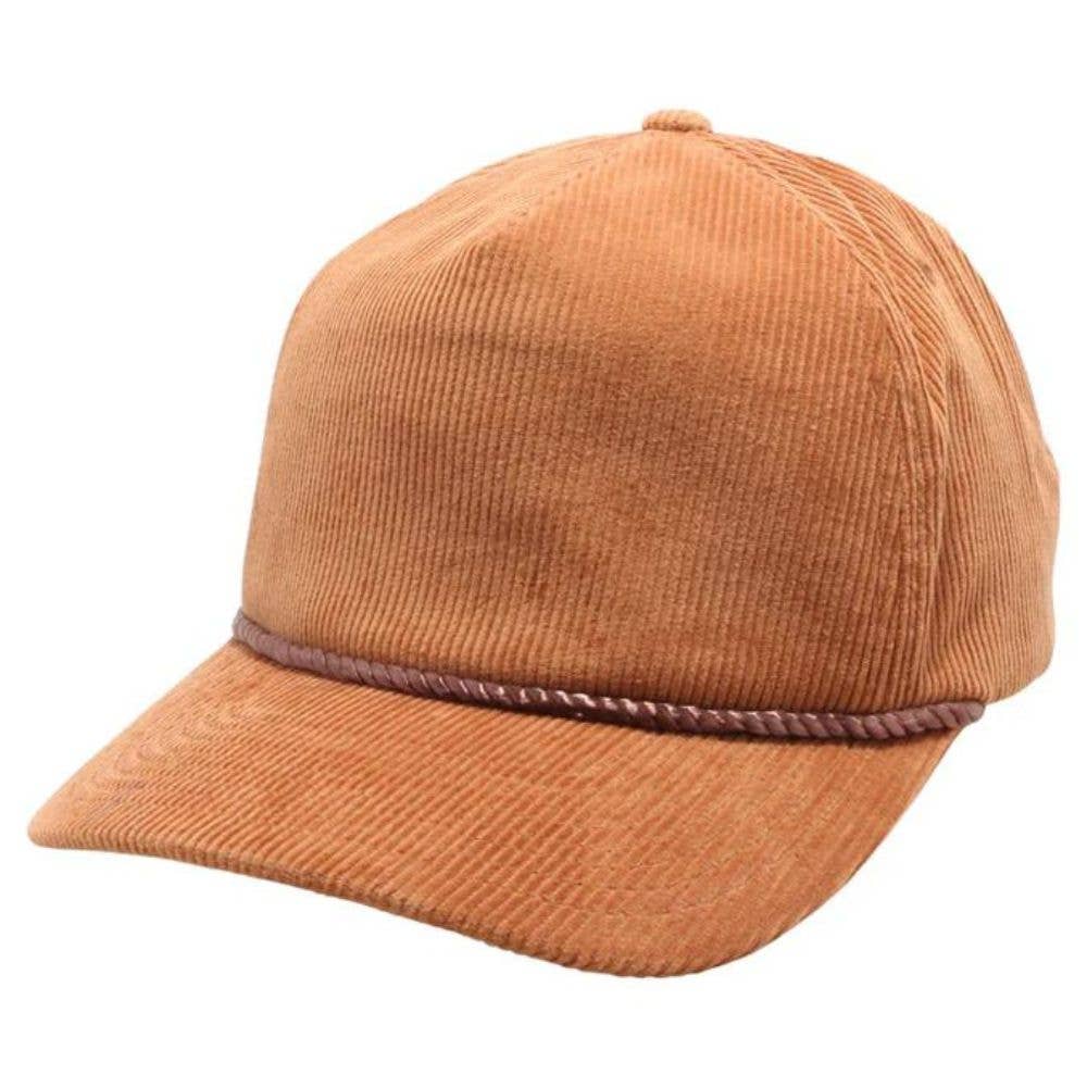DOBBI - Wholesale Baseball Cap - Women's - Five Panel Corduroy Unstructured Rope2