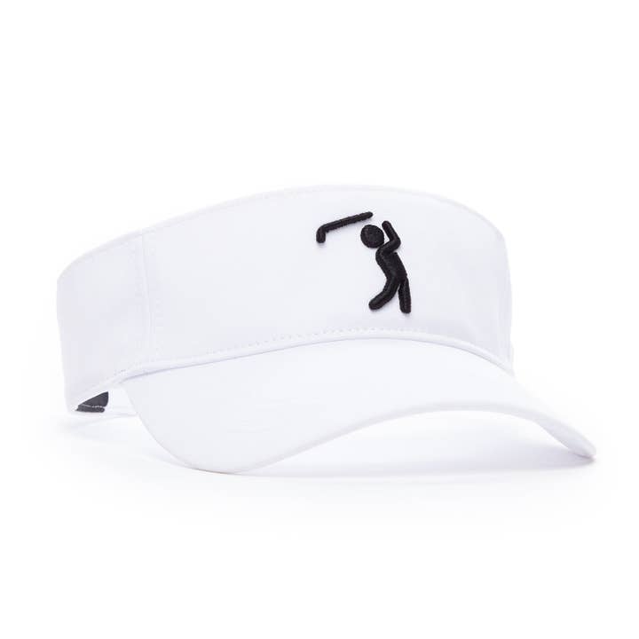 Bogey Bros Golf Co - Wholesale Visor - Unisex - Bogeyman White/Black - Visor2