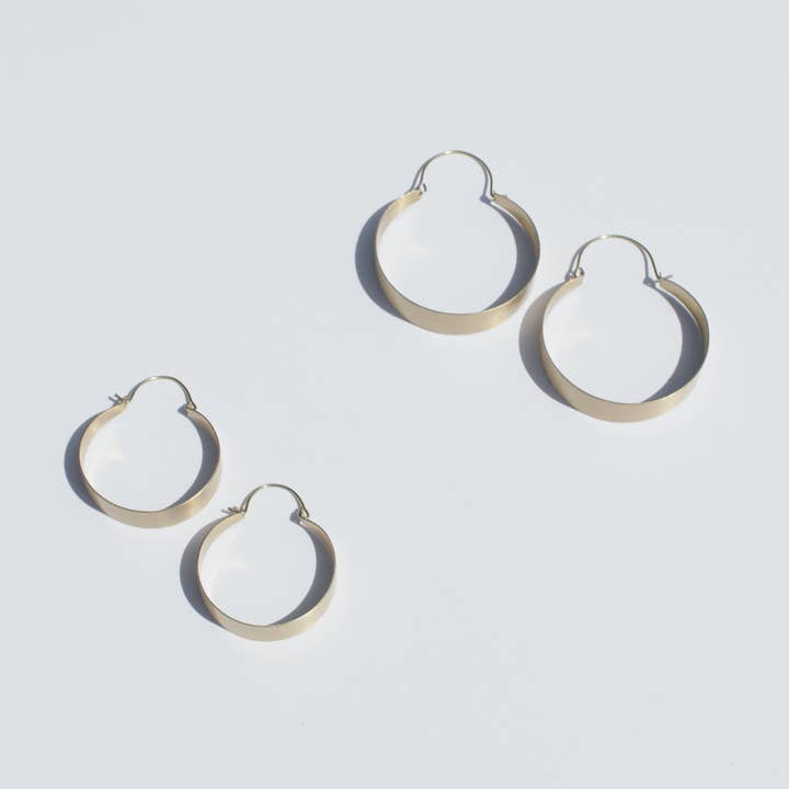 Rover & Kin - Wholesale Hoop Earrings - Brassy Statement Earrings8