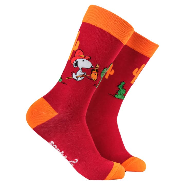 Snoopy Howdy Cowboy Sokken - Peanuts voor wholesale door Socktopus