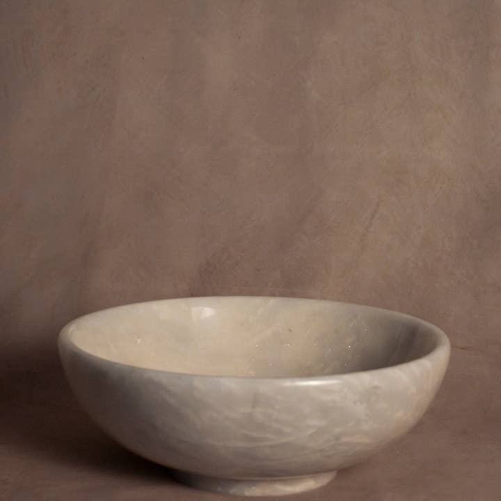Classic Bowl - Sunny Gray- Marble for wholesale by Marigold Market