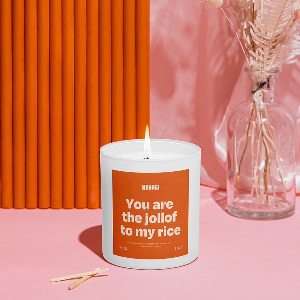 Makagi - Wholesale Jar/Filled Candle - You Are the Jollof to My Rice Scented Candle2
