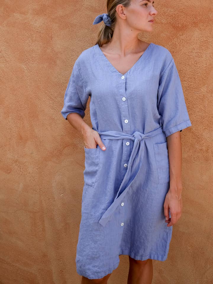 VIKOLINO - Wholesale Dress - Women's - Linen Irina Dress0