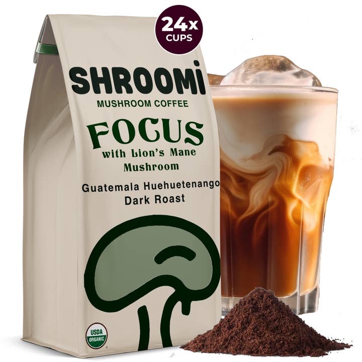 Shroomi - Wholesale Ground Coffee - SHROOMI Mental Performance Coffee - Dark Roast Guatemala