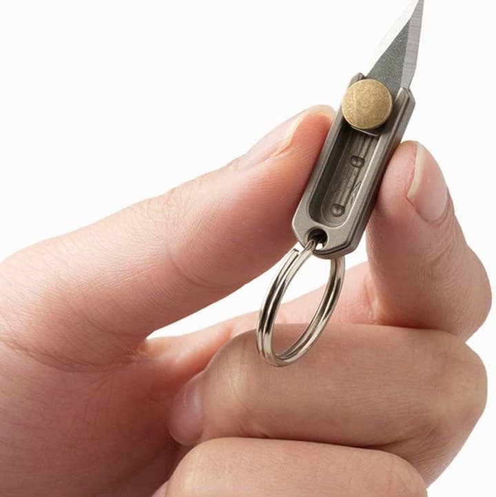 VIGOR - Vente Couteau de poche/étui - Alliage de métal en titane EDC léger mini petit minuscule petit