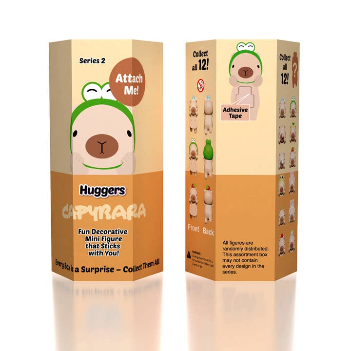 Capybara Huggers: The Phone Hugging Animals Collectable Figurine Blind Bag (1pc) for wholesale by Showcase
