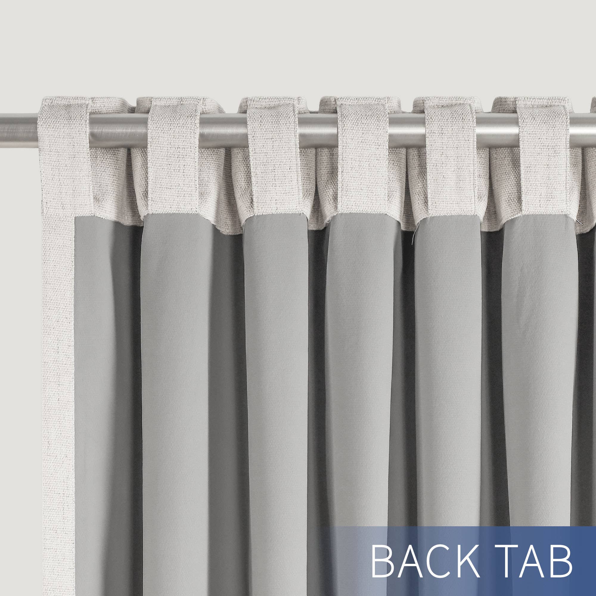 Awesome Home - Wholesale Curtain - Chenille Blackout Back Tab Curtains Pair, 2 Panels9