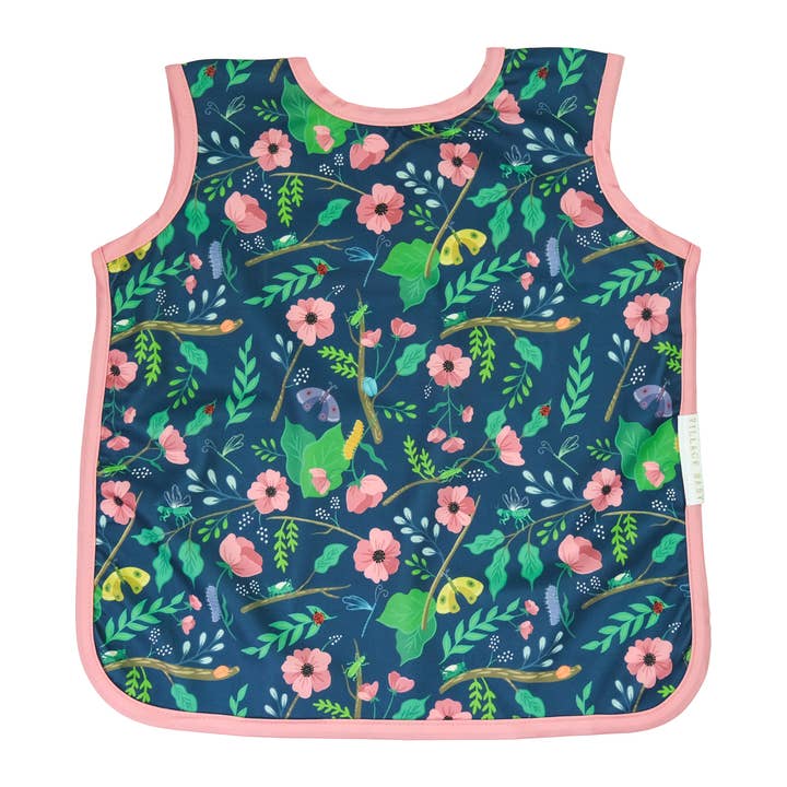 Apron Bib for Kids and Babies - Garden Life for wholesale by Village Baby