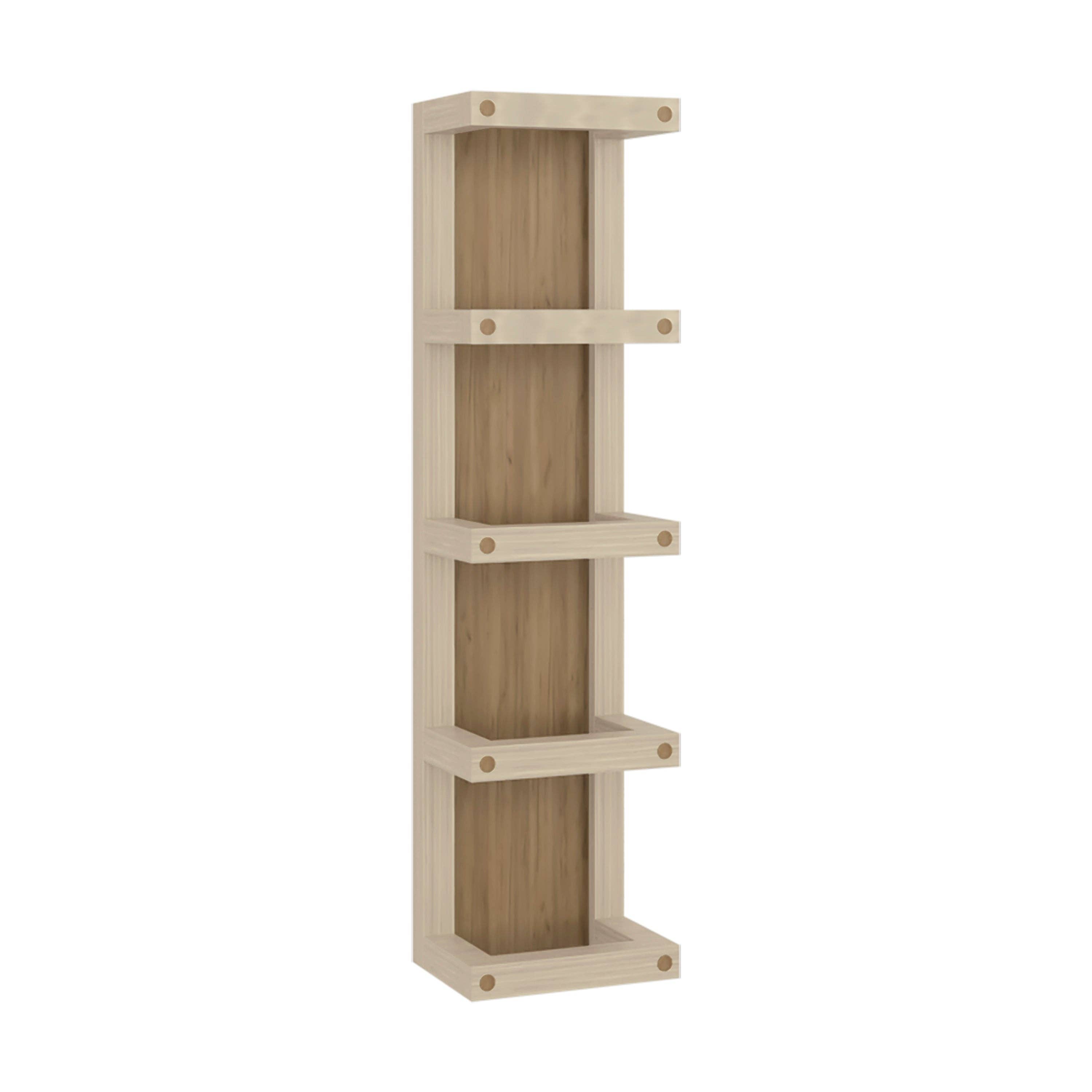 Natural Oak Arlington 5-Tier Wall Towel Rack, Vertical Storage Organizer for Bathroom Towels and Accessories for wholesale on Faire4