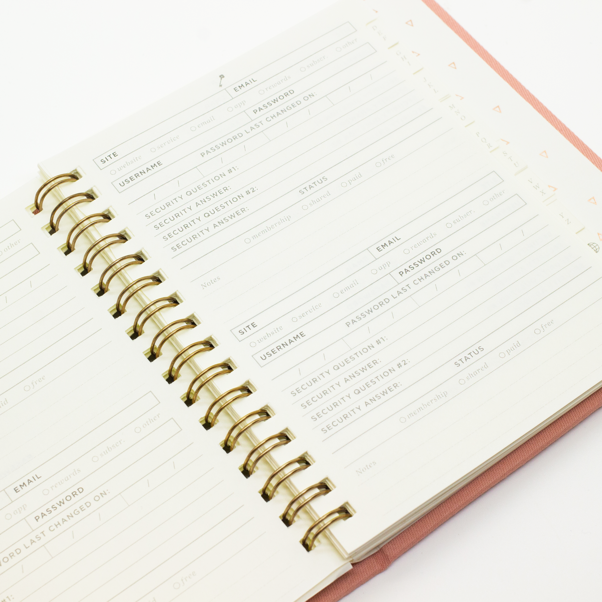 Hadron Epoch Design Studio - Wholesale Journal/Diary - WTF Password Book (2 Colors Available)4