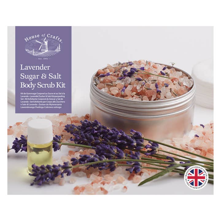 House of Crafts Lavender Body Scrub Kit for wholesale by West Design Products