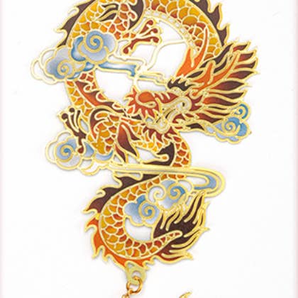 Bright MacMing - Vendita all'ingrosso Segnalibro - Segnalibro in metallo Dragon in Cloud1