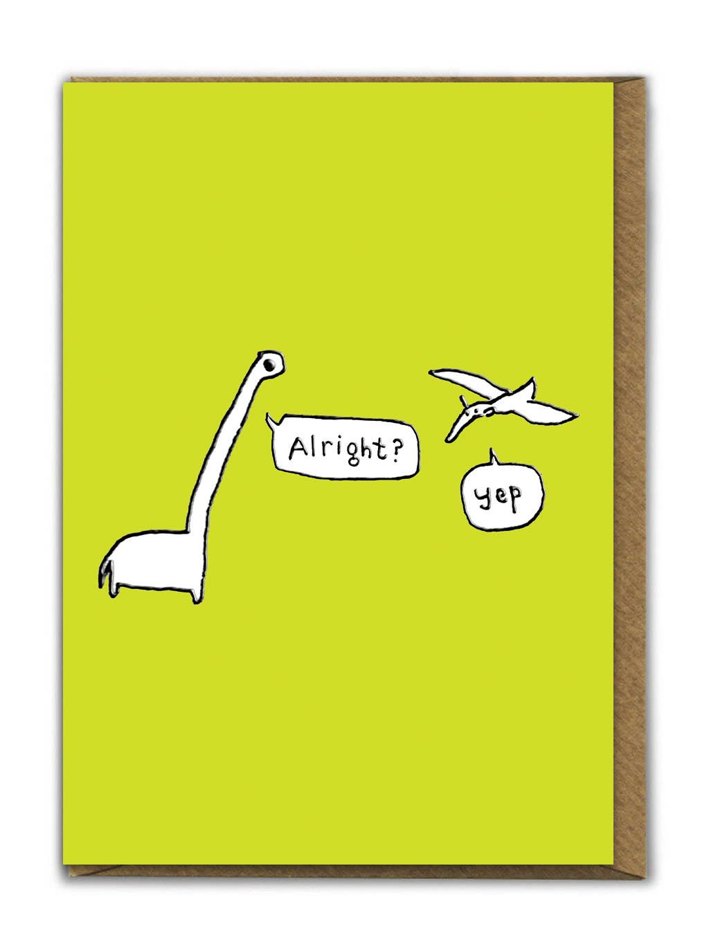 Brainbox Candy - Wholesale Birthday Card - Funny Birthday Card - Embossed Alright? Yep! Greetings Card0