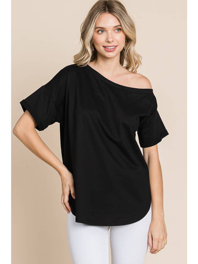 Culture Code - Wholesale Knit Top - Women's - CJT1125A - OFF SHOULDER TOP