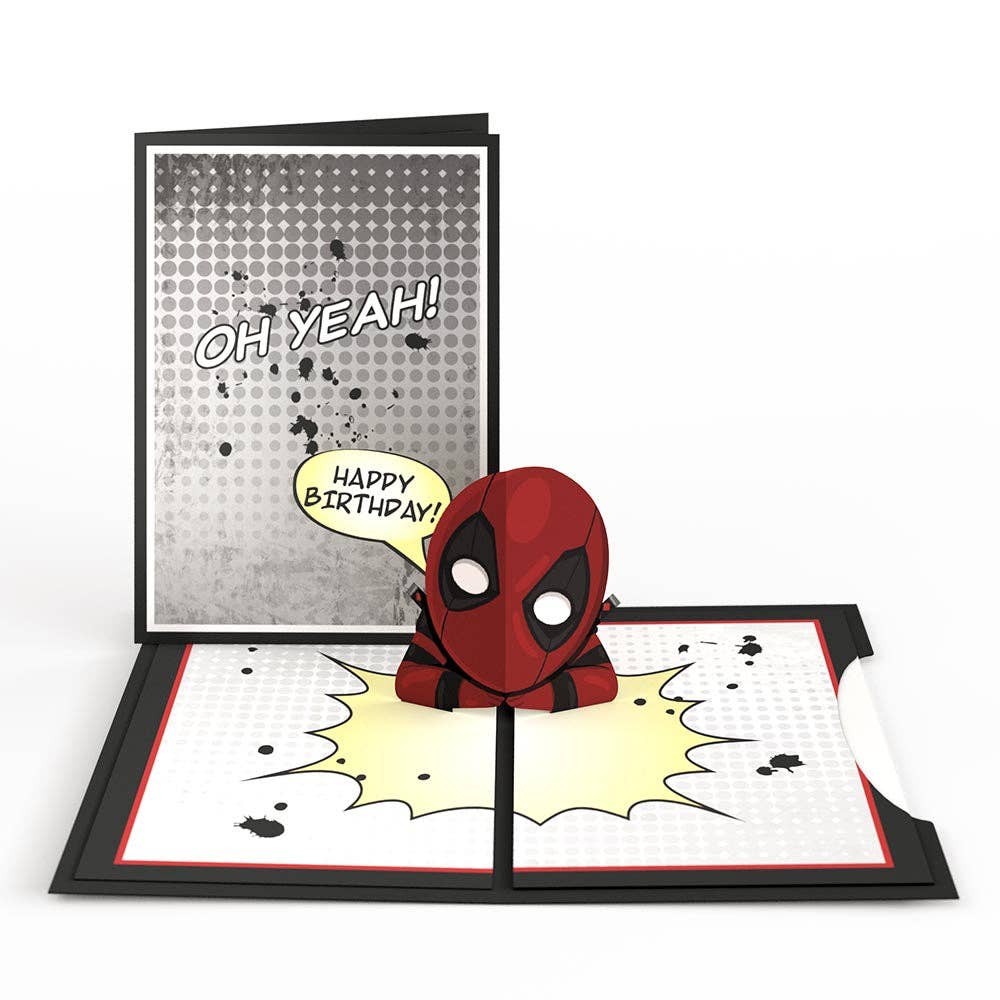 Lovepop Cards - Wholesale Birthday Card - Marvel Deadpool Birthday 4-in-1 Nesting Card 5x7"15