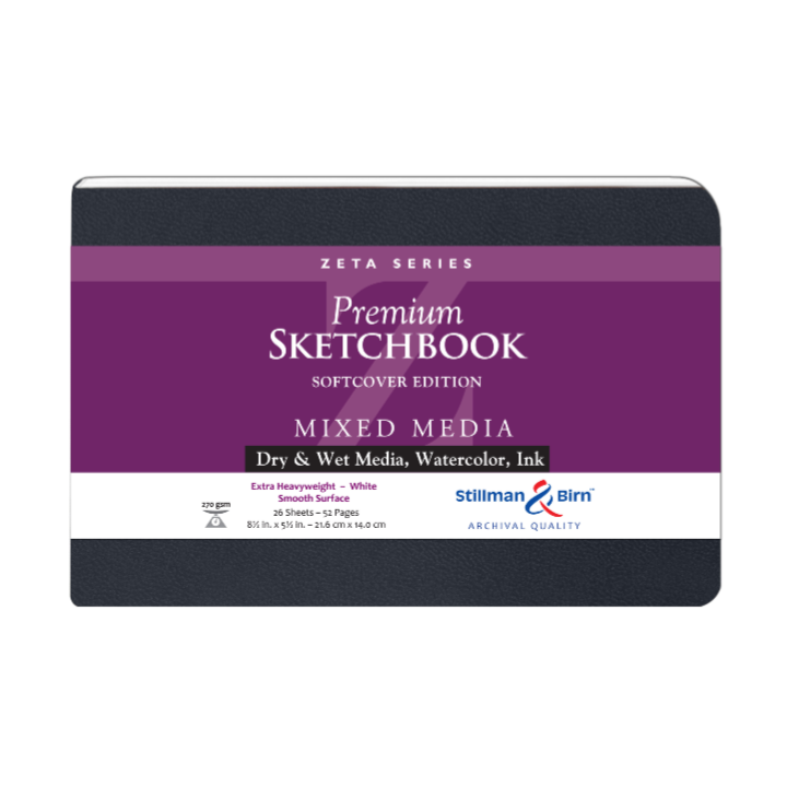 Exaclair - Vente Carnets de croquis - Stillman & Birn Carnet de croquis pour médias mixtes - Série Zeta4