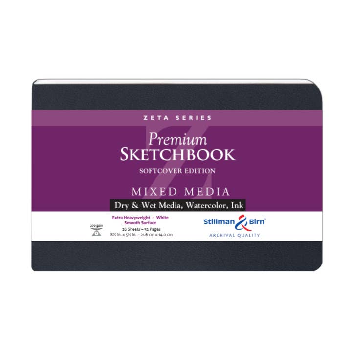 Exaclair - Vente Carnets de croquis - Stillman & Birn Carnet de croquis pour médias mixtes - Série Zeta4