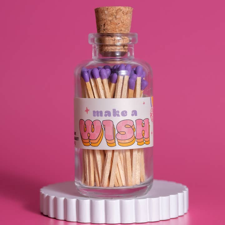 Made Market Co. - Vendita all'ingrosso Fiammifero - Mini Apotecario Vintage "Esprimi un Desiderio" Fiammiferi