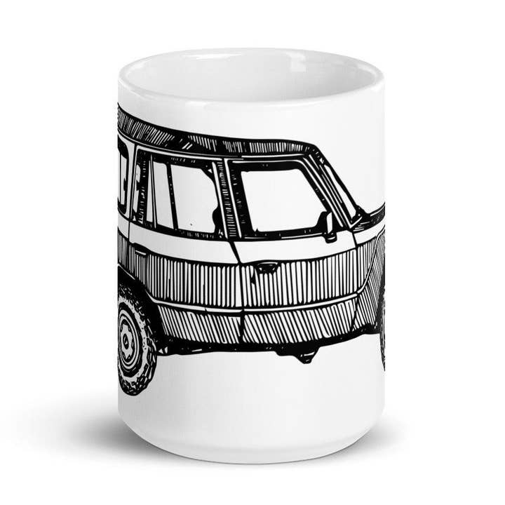 Vintage Toyota FJ60 On A White Coffee Mug for wholesale by Bellavance Ink