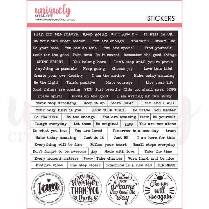 Heart & Soul Journal Stickers for wholesale by Uniquely Creative
