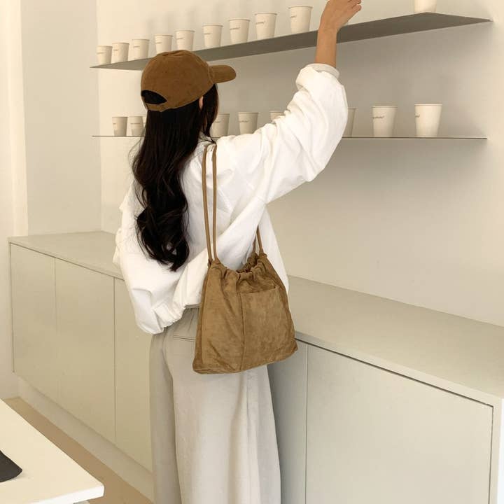 Little Light - Wholesale Shoulder Bag - Women's - Stella Soft Suede Gather Bucket Bag18