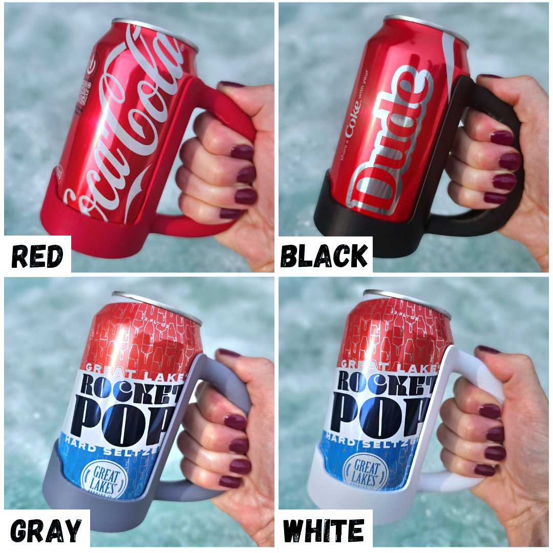 BD Lasers INC. - Wholesale Drink Huggers & Koozies - 12 oz. Standard Can Holder Handle, Soda Pop Holder4
