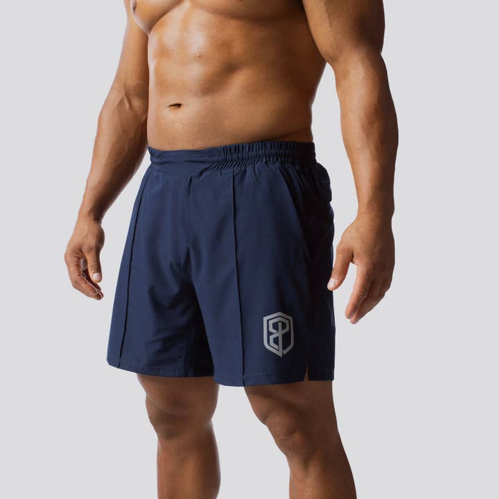 Training Short (Navy) for wholesale by Born Primitive