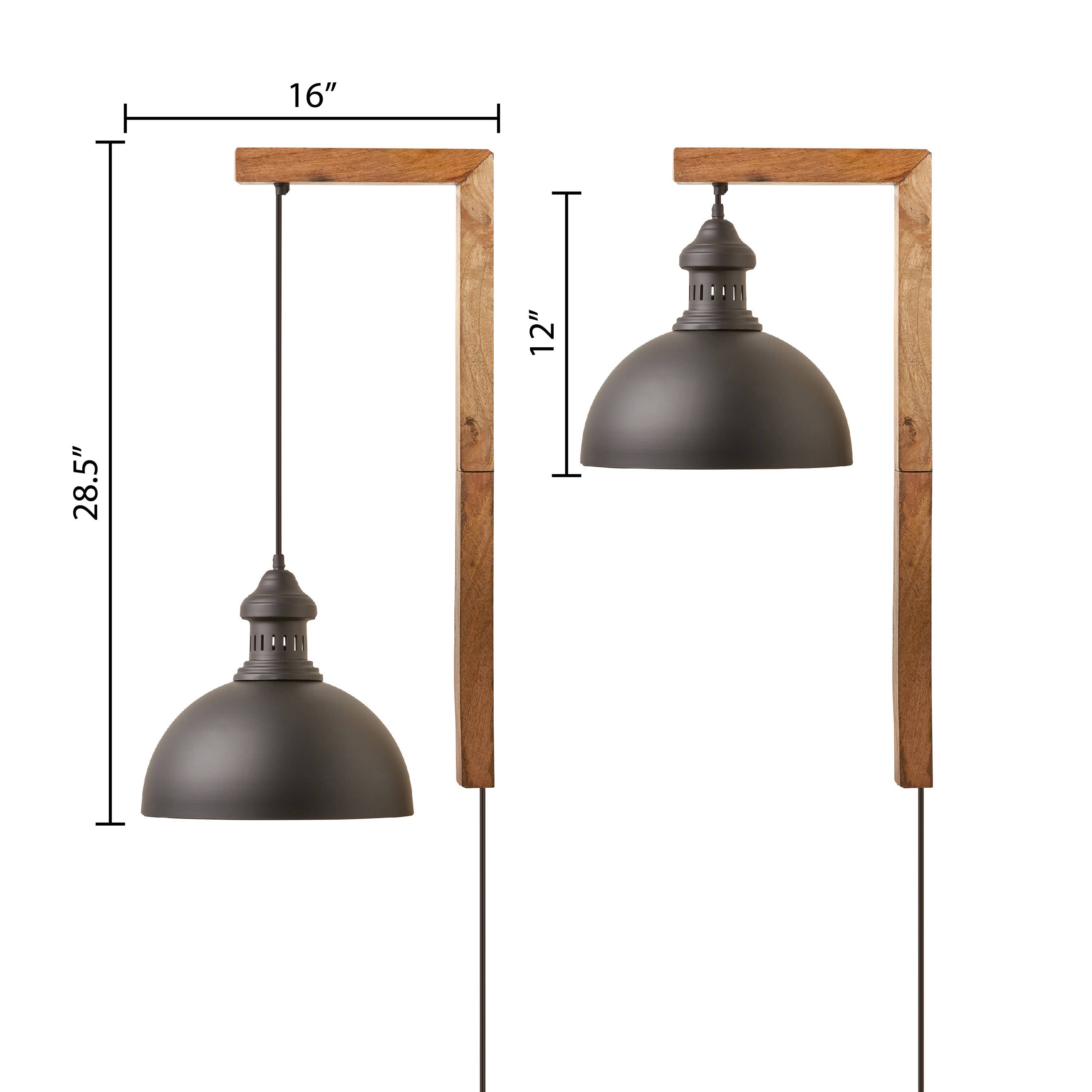 River of Goods - Wholesale Sconce - 28.5"H Gwen Industrial Indoor Plug In Wall Sconce22
