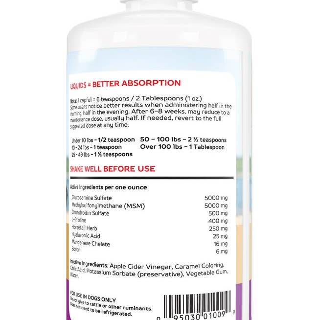 Effective Natural Products - Wholesale Pet Supplement - Dog - Canine Glucosamine Concentrate-32 oz1