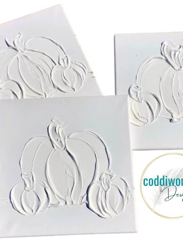 Paint Your Own Canvas 12x12 pumpkin trio for wholesale by Coddiwomple