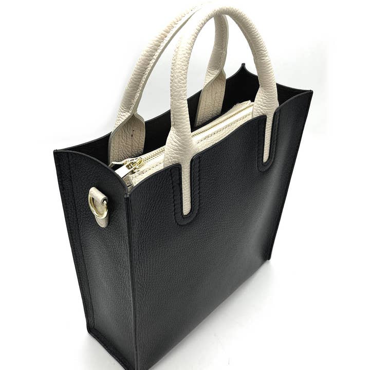 Suie Valentini srl - Wholesale Shoulder Bag - Women's - Genuine leather shoulder bag, for women, made in Italy, art. 1124453