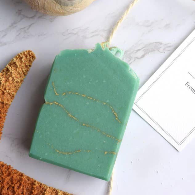 Mermaid Shores Goat Milk Soap for wholesale by The Sudsy Goat Soapery