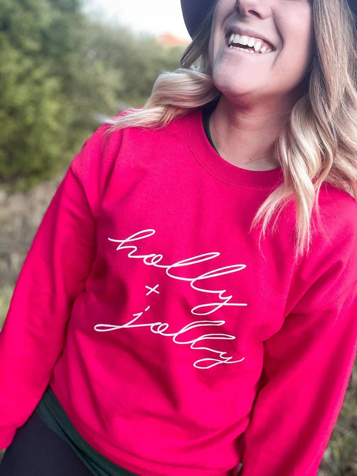 Holly och Jolly Sweatshirt för wholesale av Adelle Linen