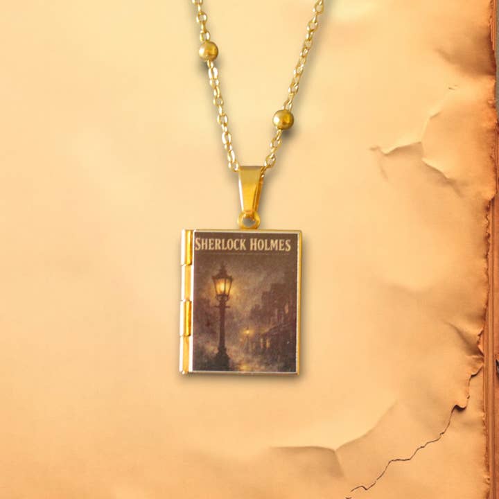 Sherlock Holmes Lit Locket for wholesale by Can'tdles & Co.