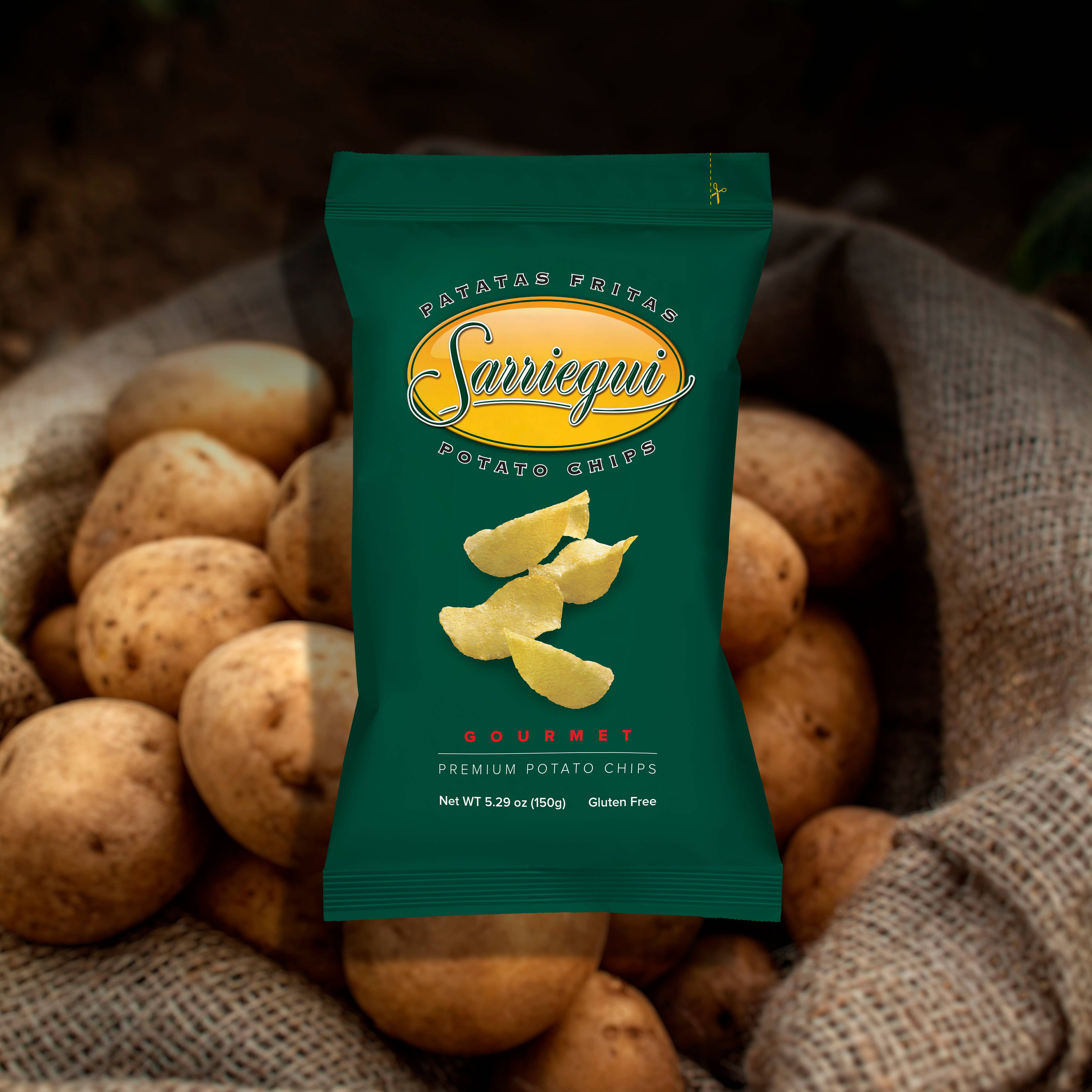 Chips Sarriegui - Wholesale Chips - Aardappelchips 150 g in extra vierge olijfolie met zout3