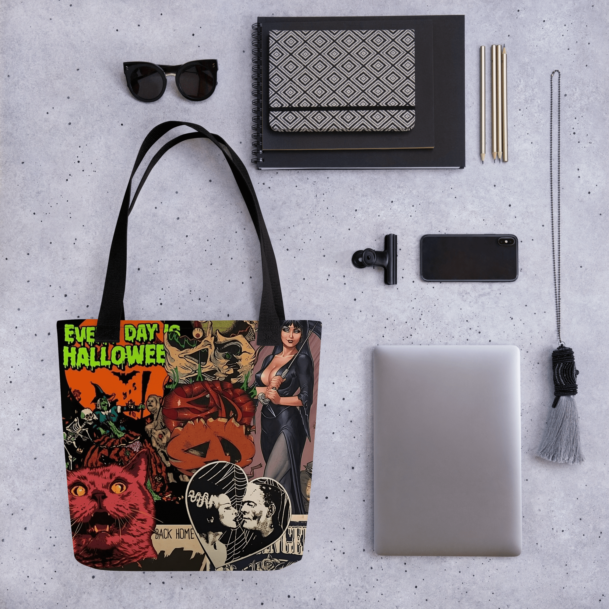 Goth Cloth Co. - Wholesale Tote Bag - Women's - Halloween Horrors Tote Bag2