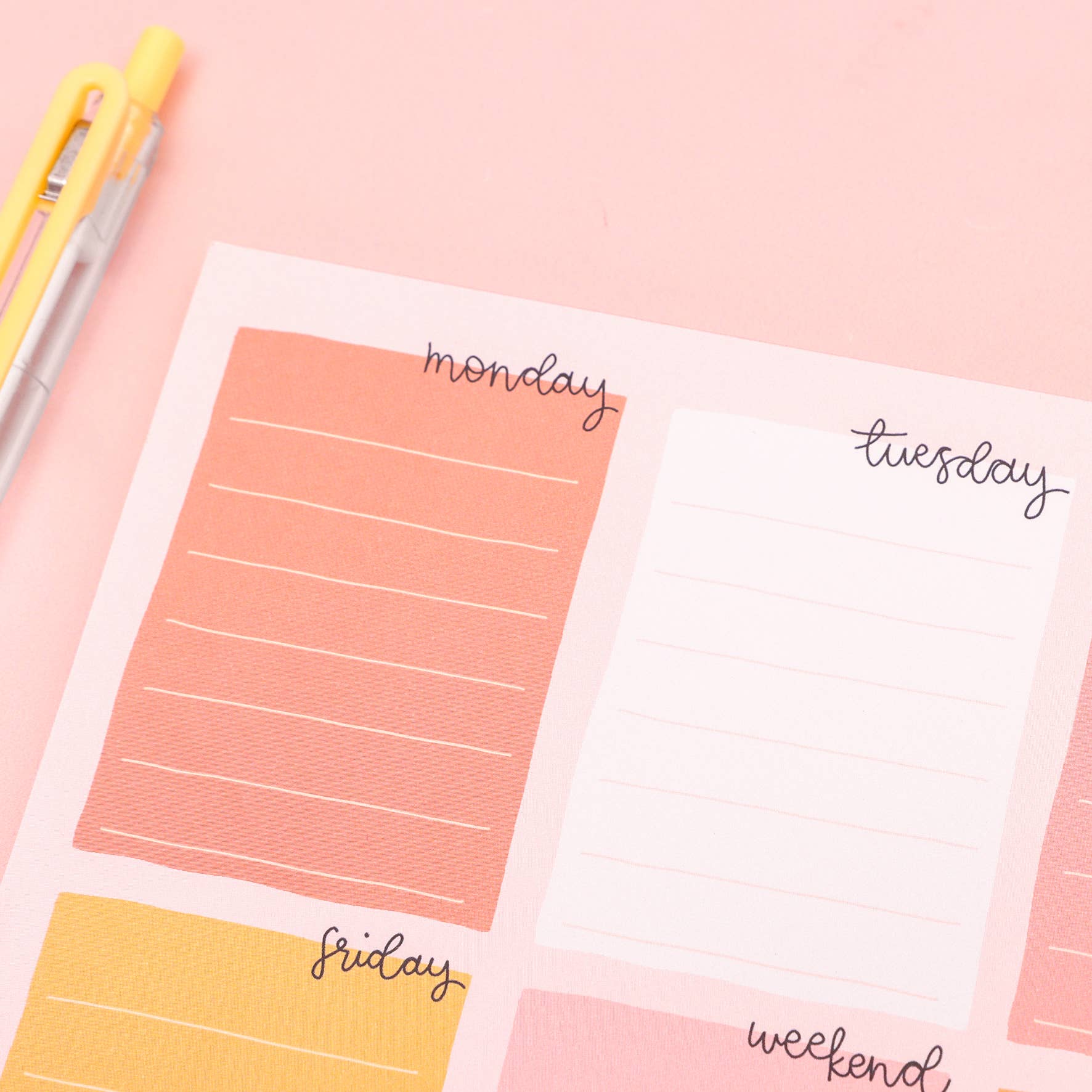 Oh, Laura - Wholesale Notepad - a5 notepad - week planner - candy3