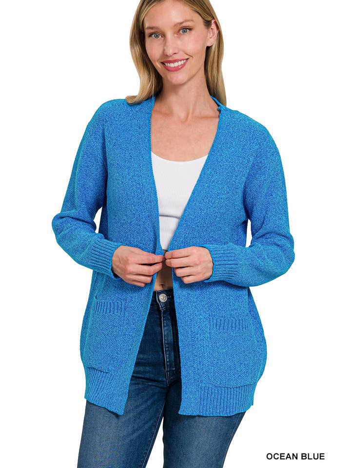 42POPS – Cardigan - Mulher por atacado – ...SI-25153 Cardigan Aberto à Frente Melange7
