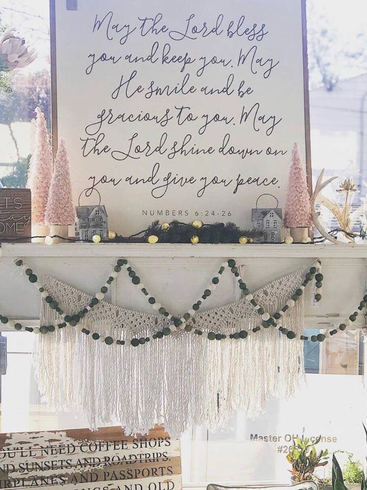 May The Lord Bless You And Keep You Wood Sign for wholesale by The Shed Interiors