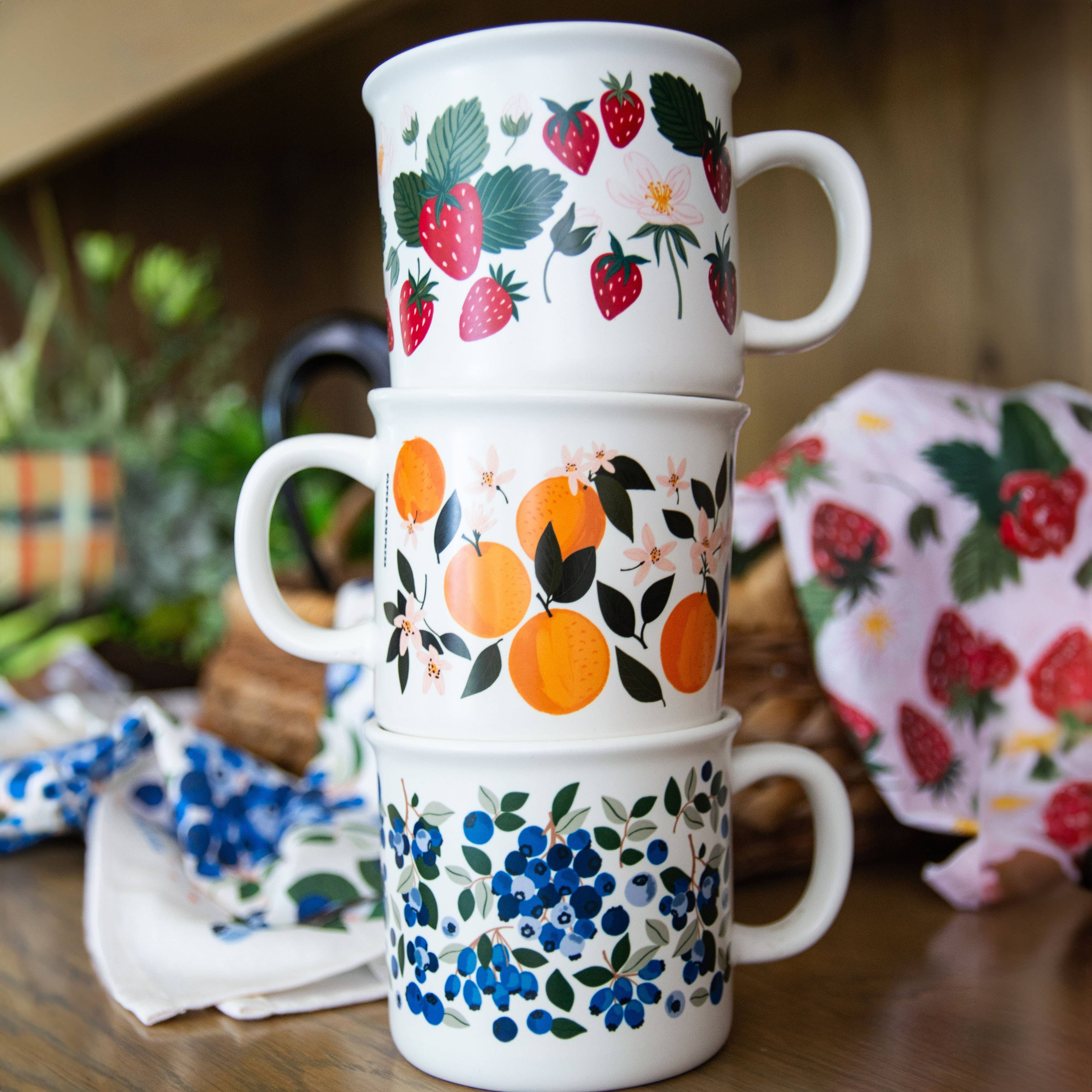 Paper Farm Press - Wholesale Coffee Mug - Strawberry Patch Mug4
