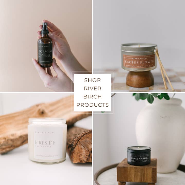 River Birch Candles - Wholesale Room & Linen Spray - Sea Salt + Citrus - 4 oz Amber Glass Room + Linen Spray
