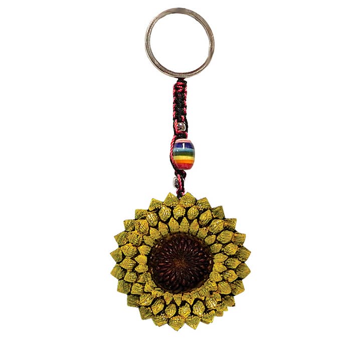 Pichincha - Vente Porte-clés – femme - Porte-clés en résine Sunflower Durepox