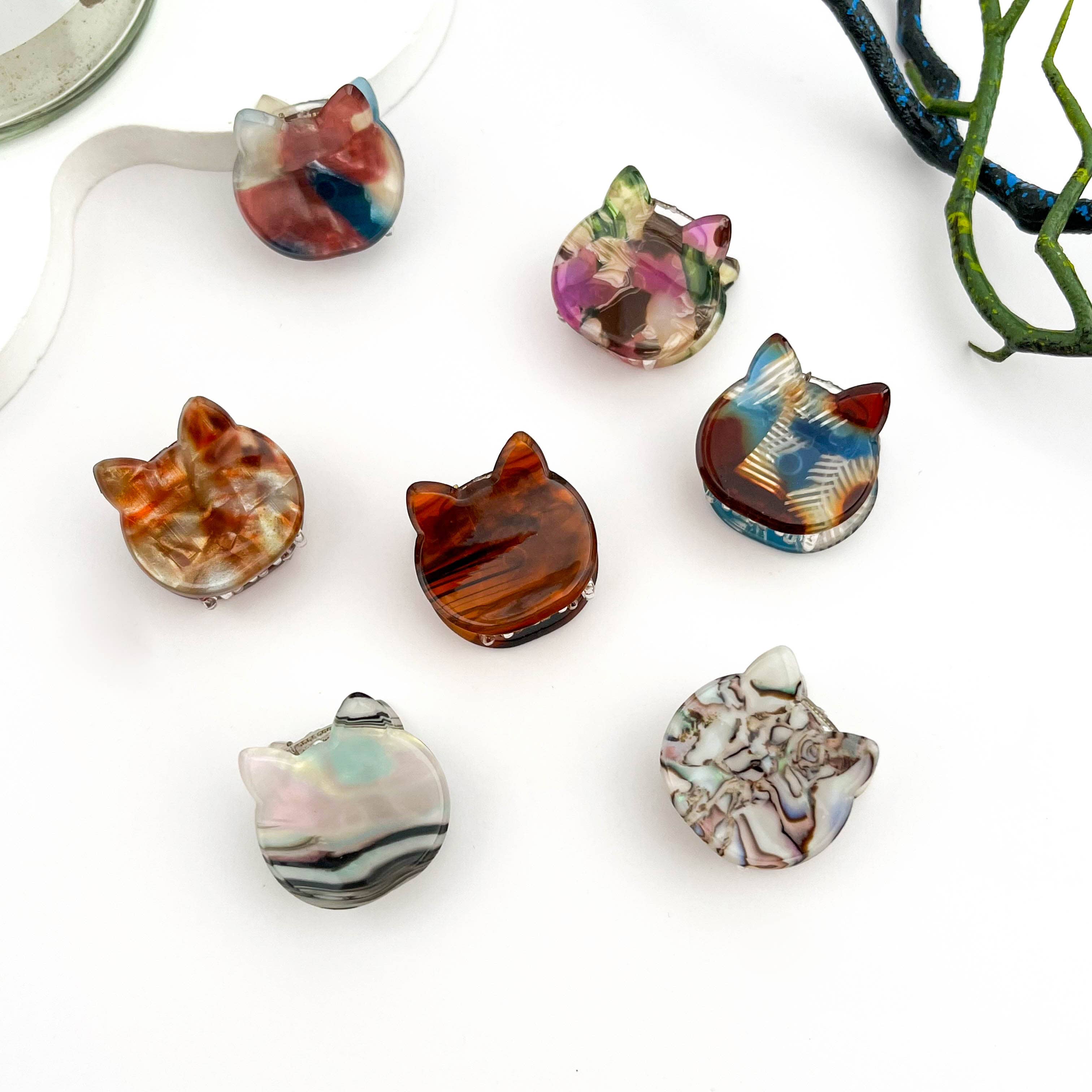 mildstyles - Wholesale Hair Clip - Women's - 🐱 Mini Cat Hair Claw – Cute Acetate Kitty Clip 😻4