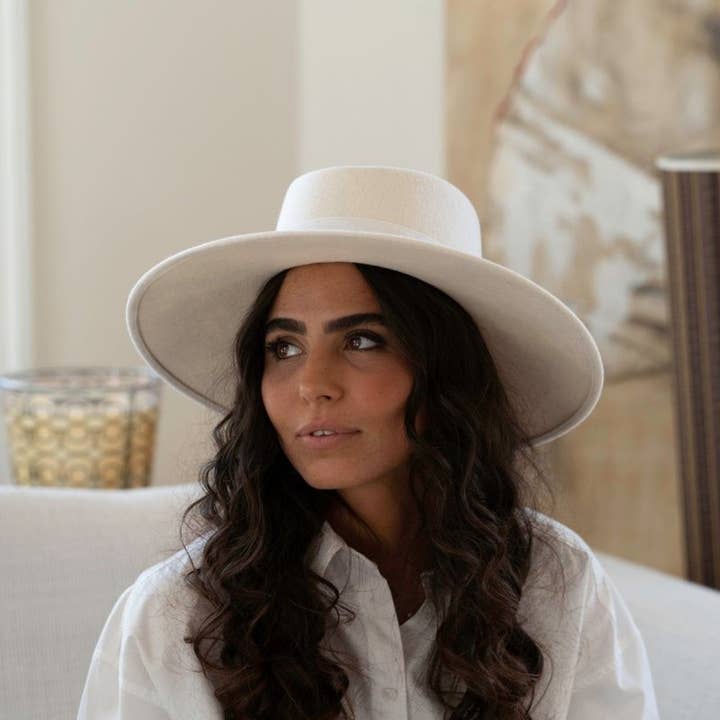 JOE & MEY Chapeaux Bonnet echarpe - Wholesale Fedora - Women's - Deby Long Edge 10.5 cm123