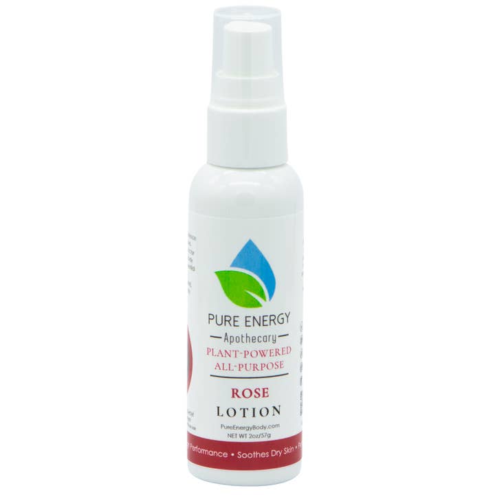 Natural All Purpose Lotion 2 oz (Rose) for wholesale by Pure Energy Apothecary