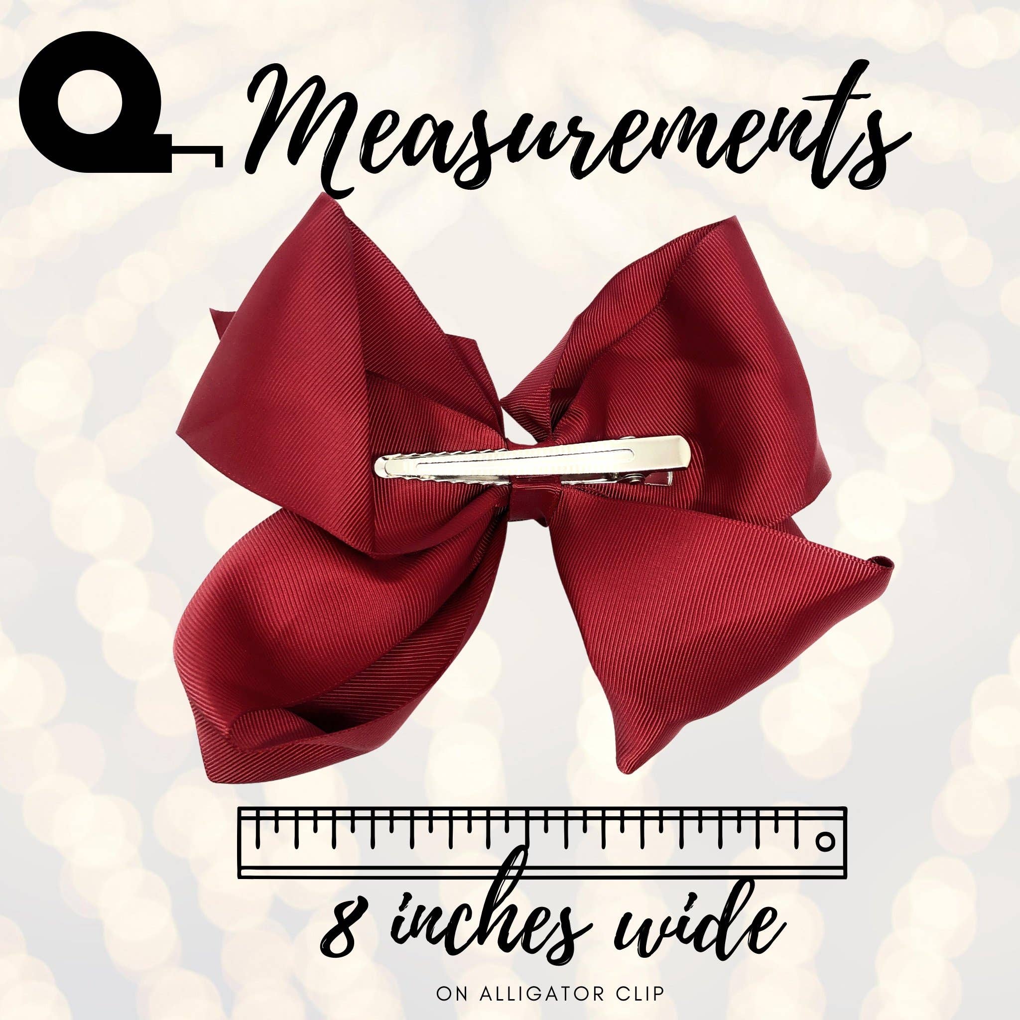 Chicky Chicky Bling Bling - Venta al por mayor Lazo para el pelo - Niños - Lazo básico para el cabello de 8 pulgadas de ancho con pinza de cocodrilo15