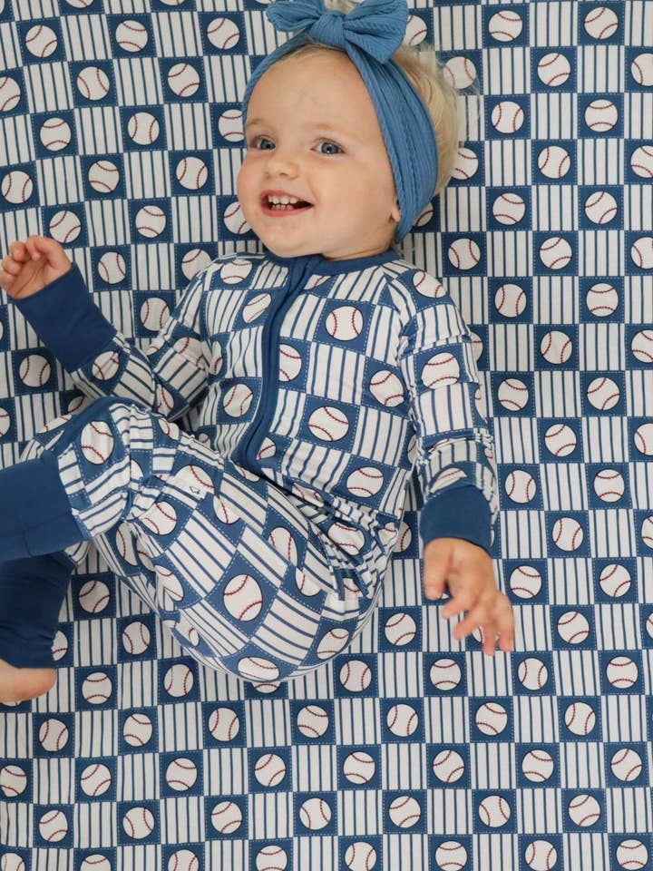 Dream Big Little Co. - Wholesale Jumpsuit - Baby - GRAND SLAM GRID DREAM ROMPER