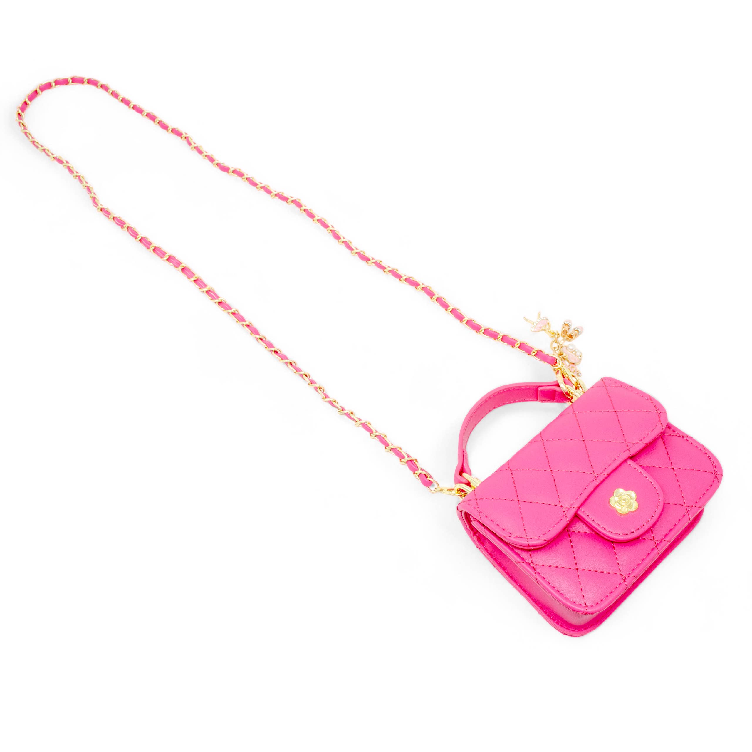 Tiny Treats and ZOMI GEMS - Wholesale Crossbody bag – kids - Tiny Quilted Ballet Charm Handbag10